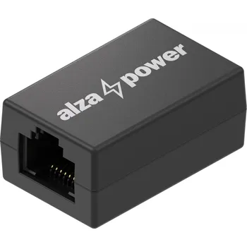 Síťový konektor AlzaPower CAT6 FTP Keystone Jack Coupler - černý