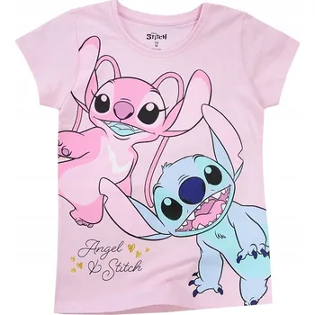 Dívčí tričko EplusM dětské tričko růžové bavlna velikost 98