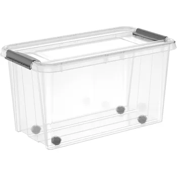 Úložný box Siguro Pro Box 70 l, 39,5 × 39 × 72 cm Clear