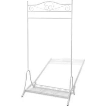 Věšák Dřevěný věšák VidaXL bílý