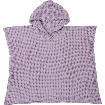 Dámský župan Tutti Froté Ó Froté Dětské vaflové pončo s kapucí 400 gsm fialové