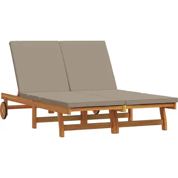 Podsedák vidaXL Slunečník 2-osoba Hnědá 63 x 199 x 85 cm Masivní akátové dřevo [3325191]