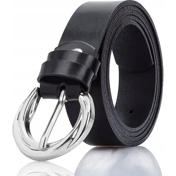 Opasek Dámský kožený PÁSEK Gracio k šatům, černý