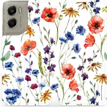 Pouzdro na mobilní telefon Mobiwear Flip pouzdro pro Motorola Edge 70 kvítí