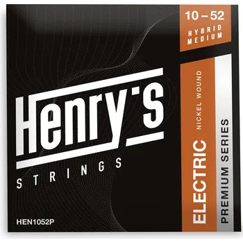 Struna pro hudební nástroj Henry’s HEN1052P PREMIUM serie, Nickel Wound 10 52