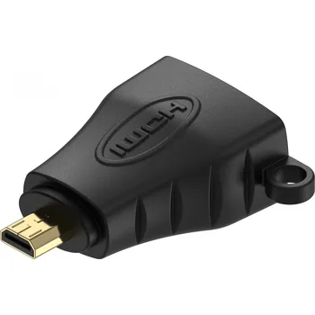 Datové redukce AlzaPower Micro HDMI (M) to HDMI (F) 4K/60Hz černý