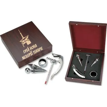 Dárková krabička Pětidílná sada na víno Lysá hora