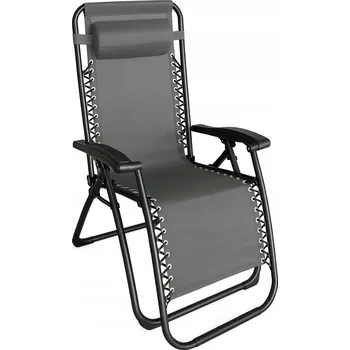 Zahradní lehátko Lehátko Home Select šedé kovové