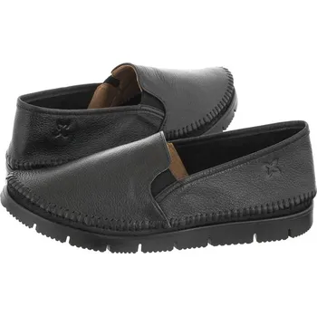 Dámské polobotky ČERNÉ ESPADRILKY POLOBOTKY KOŽENÉ MACIEJKA 03512-01 VEL. 37