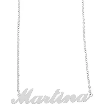 Šperk Ewena Řetízek z oceli se jménem Martina stříbrný