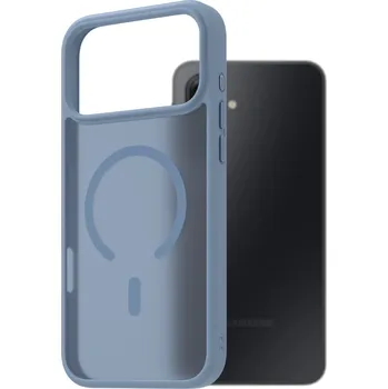 Pouzdro na mobilní telefon AlzaGuard Matte Case Compatible with MagSafe pro iPhone 17 Pro Max světle modrý