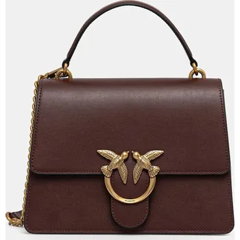 Kožená kabelka Pinko 100066.A0F1 hnědá 89X, vel. ONE SIZE