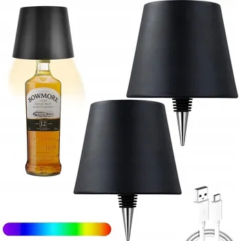 Lampička LED stolní lampa LL WARS DIM CCT B černá přenosná USB bezdrátová 38 Cm