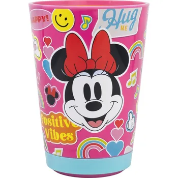Kojenecká láhev Alum Bezpečný plastový kelímek 470 ml - Minnie Mouse Flower Power