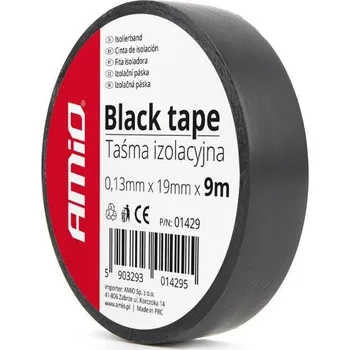 AMIO páska izolační 19 mm × 9 m černá