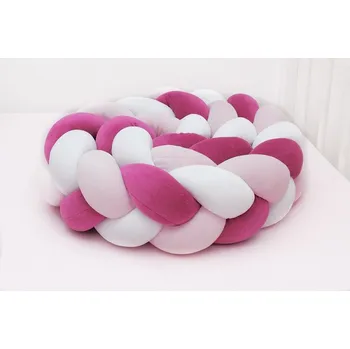 Dětsný nábytek Scamp Mantinel do postýlky cop Bílá/růžová