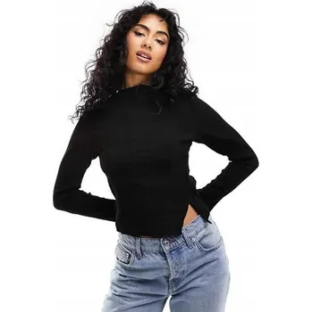 Dámská košile &OS ČERNÁ BLŮZA DLOUHÝ RUKÁV (34)