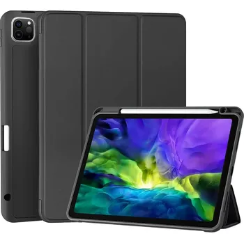 Pouzdro na tablet AlzaGuard Protective Flip Cover pro iPad Pro 13" M4/M5 (2024/2025) a Apple Pencil - černý