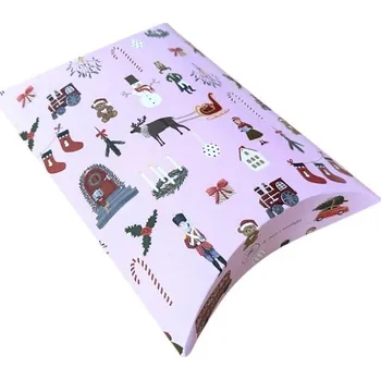 Vánoční dekorace BE NICE EKO Krabička Anglická pohádka, růžová, střední, 3 ks