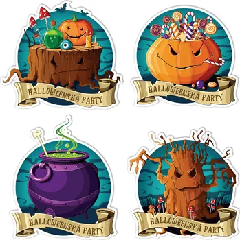 Svatební dekorace Halloweenská sada nálepek party