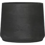 POTTERY POTS Obl na květináč Patt Black Washed XXL - průměr 34 cm / V 28 cm