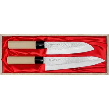 Satake Magaroku Saku Sada 2 nožů Šéfkuchařský + Santoku