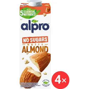 Nápoj pro sportovce Alpro mandlový nápoj neslazený 4 x 1l