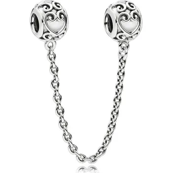 Náramek Silver Star Zarážky s řetízkem Stopper 02