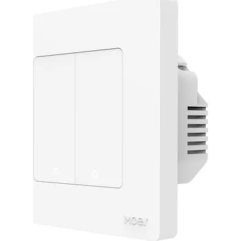 vypínač MOES ZS-SR-EU2, Zigbee, 2Gang, White
