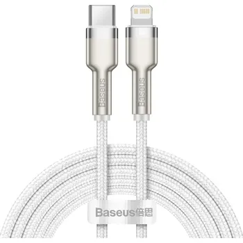 Datový kabel Baseus Cafule Series nabíjecí / datový kabel USB-C na Lightning PD 20W 2m, bílá