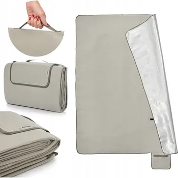 deka Pikniková deka voděodolná podložka s izolací pro kempování velká 200 x 175 cm