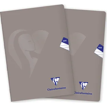 Sešit CLAIREFONTAINE Mimesys PP, A4 "444" linkovaný, 40 listů, šedý - sada 2 ks