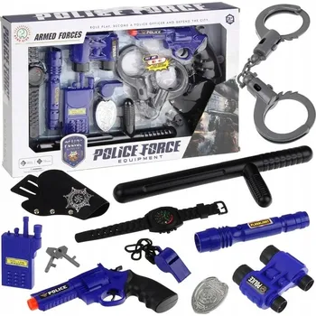 Dětská zbraň Policejní sada kostým Policista Pistole Pouta