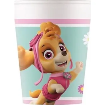 Kojenecká láhev GODAN Papírové kelímky Tlapková patrola Skye a Everest - Paw patrol, 200 ml, 8 ks