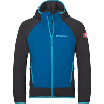 Chlapecká mikina TROLLKIDS DĚTSKÁ HYBRIDNÍ MIKINA TROLLKIDS, SEILAND, ALPINE BLUE / BLACK / POOL BLUE Velikost: 128