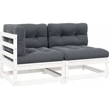 Zahradní nábytek, dřevo VidaXL, bílý, 2 ks