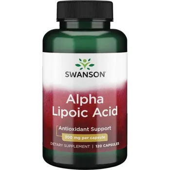 Doplněk stravy Swanson Alpha Lipoic Acid (Kyselina Alfa lipoová), 300 mg, 120 kapslí