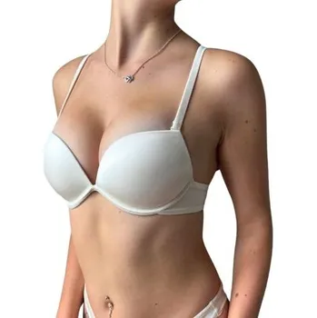 Podprsenka Dámská push-up podprsenka Lormar DOUBLE talco SHINE šampáňo 65B