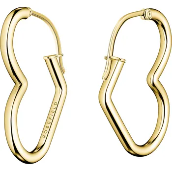 Náušnice Rosefield Heart Hoops Gold 25,7 × 17,5 mm, JEHHG-J579