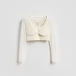 Reserved - Halenka z topem - krémová - 576JS-01X - 576JS-01X-XL