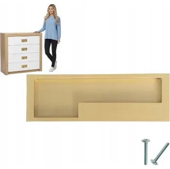 Nábytkové kování Zapuštěná Nábytková úchytka NOVA 128 ČERNÁ PRAVÁ (pravá)