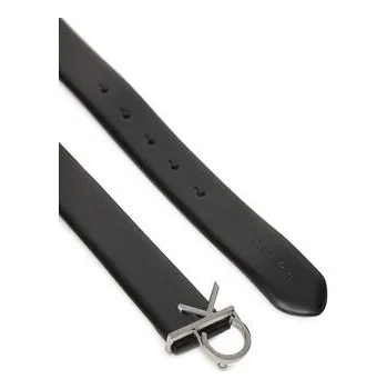 Opasek Dámský pásek Calvin Klein Ck Buckle Belt 3.0_Smooth K60K613156 Černá 85