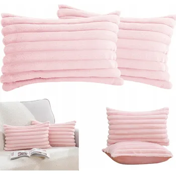 Povlak na polštářek Sada 2 Povlaků na Polštáře 30x50cm Plyšové Sametové Povlaky na Polštáře