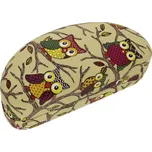 Ewena Pouzdro na brýle Sova žluté SK124