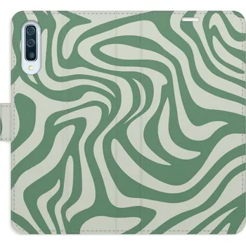 Pouzdro na mobilní telefon iSaprio Flip pouzdro Zebra Green 02 pro Samsung Galaxy A50