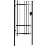 Pletivová branka VidaXL 100 x až 180 cm, černá