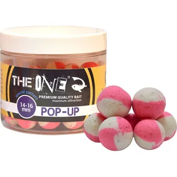 Boilies THE ONE POP UP 10-12 MM, 14-16 MM - THE ONE POP UP LEMON FISH GARLIC 14-16 MM PINK WHITE 60 GR