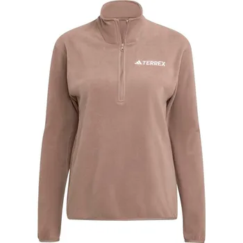 Dámská mikina Dámská Fleecová mikina ADIDAS W MT ESS HZ FL JM3119 – Hnědá M