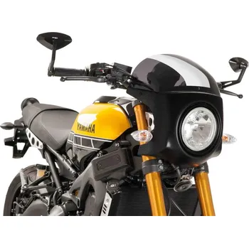 Auto-moto PUIG Plexi štít SEMI-FAIRING karbonový vzhled tmavá kouřová, 390 × 315, 140.9188F