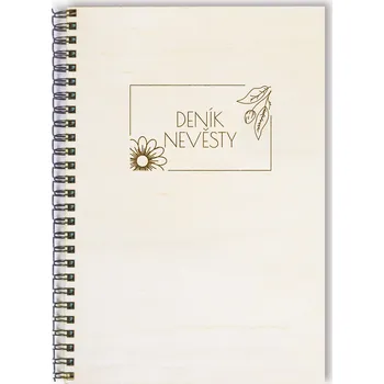 Blok Deník nevěsty květiny